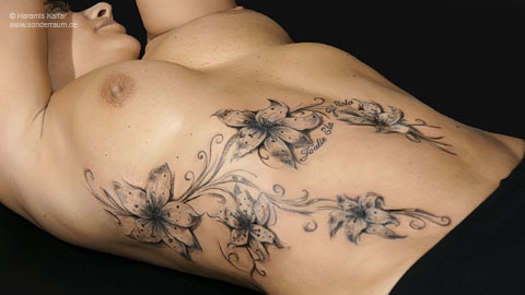 Orchideen-Tattoo